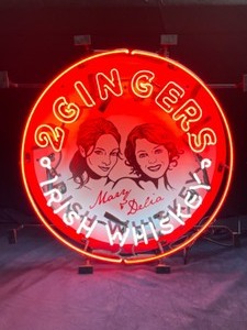 lot 141 image: 2 Gingers Irish Whiskey neon