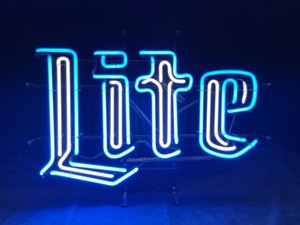 lot 143 image: Miller Lite 4-stroke neon