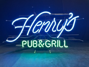 lot 145 image: Henrys Pub and Grill neon