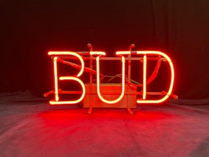 lot 153 image: Vintage Bud neon