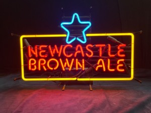 lot 155 image: Newcastle Brown Ale neon