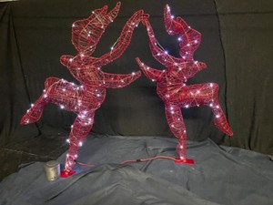 lot 160 image: Mnage a Trois dancers with twinkling LED lights, store display