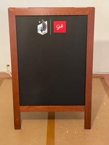 lot 162 image: MN United FC and Stoli Vodka, A-frame chalkboard, NIB