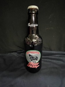 lot 164 image: Budweiser Happy Holidays 2 Liter bottle shaped pitcher