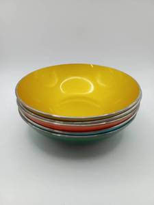 Collection of Five Emalox Bowls From Norway