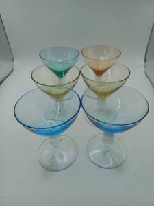 Collection of Six Glass Goblets