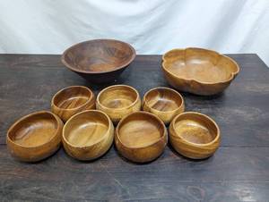 Collection Of Wooden Bowls