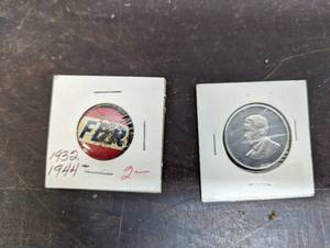 Two Old Political Buttons