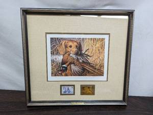 1985 Minnesota Pheasant Habitat Stamp Print by James Killen