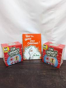 How The Grinch Stole Christmas Book And Two Fun Sandwich Cutters