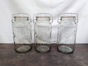 3 Tall Glass Jars by Ball