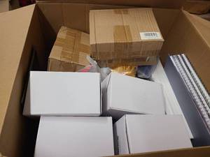 Box of various new items that dont quite fit into other lots