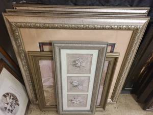 Silver framed home decorpictures