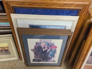 Multi-colored framed home decor