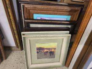Multi-colored framed home decor