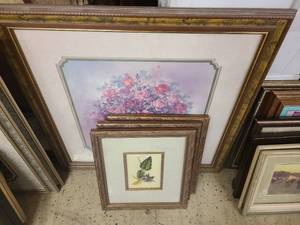 Multi-colored framed home decor