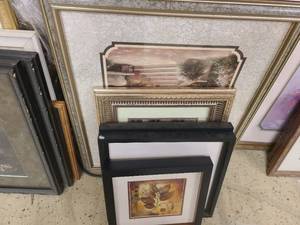 Multi-colored framed home decor