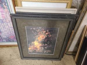 Multi-colored framed home decor