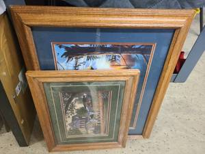 Multi-colored framed home decor