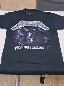 Small Metallica Ride The Lightning Rock T-Shirt
