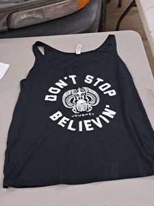 Bella Large Journey Don�t Stop Believin Womens Rock Tank Shirt