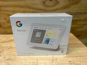 lot 11 image: GOOGLE Nest Hub 2nd Gen - Smart Home Speaker and 7 in. Display with Google Assistant - Chalk
