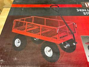 lot 26 image: IRONTON 34 IN. L x 18 IN. W, 400-LB. Steel Utility Cart