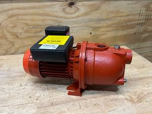 lot 46 image: RED LION RL-SWJ75 34 HP, 13 GPM Dual Voltage (115230 Volts) Cast Iron Shallow Well Jet Pump, Red, 97080701