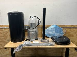 lot 92 image: STRONGWAY 45,000 BTU Propane or Butane Stand-Up Patio Heater