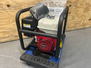lot 6 image: NORTHSTAR Self-Priming Semi-Trash Water Pump  4in. Ports, 23,040 GPH, 34in. Solids Capacity, 270cc Honda GX270 Engine