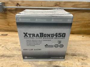 lot 66 image: PREMIER BUILDING SOLUTIONS Case of Xtra Bond 450 Neutral Cure Silicone Sealant- Clear (24 tubes)