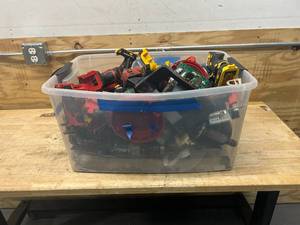 lot 98 image: Plastic Bin Full of Tool Parts
