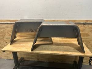 lot 38 image: TOW ZONE Lot of 2- Jeep-Style Steel Trailer Fenders wSkirt, Fits 14in.16in. Tires, 36in. x 10in. x 19in.