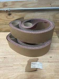 lot 56 image: 3M Lot of 20- 984F Cubitron II Cloth Belts 4 inpo x 78 inpo Grade 36