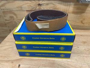 lot 58 image: HERMES Lot of 3- RB 346 23 MX 2 x 48 Sanding Belts