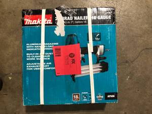 lot 2 image: Makita Pneumatic 18-Gauge 2 in. Brad Nailer  Customer Returns See Pictures
