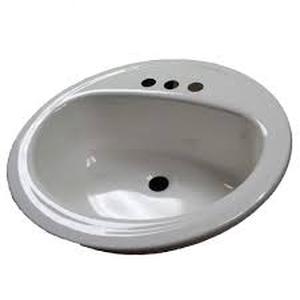 lot 16 image: 22 Boxes of Bootz Industries Laurel Round Drop-In Bathroom Sink in White Customer Returns See Pictures