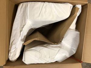 lot 20 image: Noble House Hayden Beige Upholstered Dining Chairs (Set of 2)  Customer Returns See Pictures