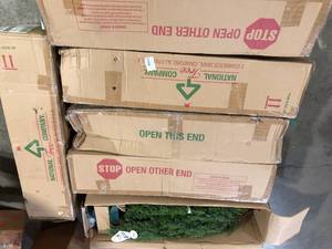 lot 31 image: Lot of Assorted Christmas Trees Various Sizes  Customer Returns See Pictures