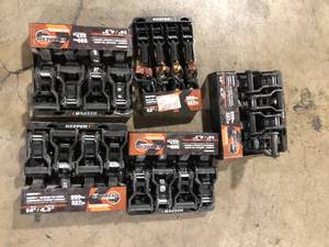 lot 43 image: Lot of Assorted Keeper Combat Ratchet Tie Down Strap    Customer Returns See Pictures