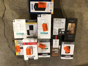 lot 48 image: Lot of Assorted Digital Door Locks Various Models and Conditions Customer Returns See Pictures