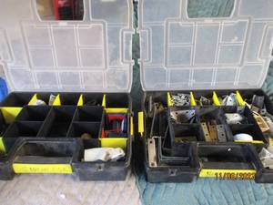 lot 56 image: 2-Stanley part organizers loaded
