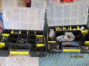 lot 58 image: 2-Stanley part organizers loaded