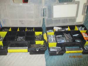 lot 59 image: 2-Stanley part organizers loaded