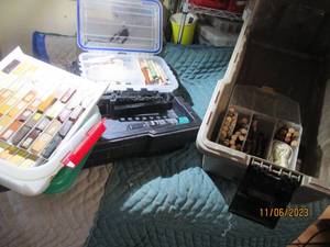 lot 69 image: Large Plano Tackle box and other part Bins