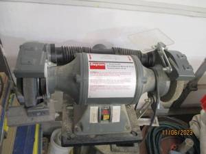lot 50 image: Heavy Duty Dayton 7 Bench Grinder
