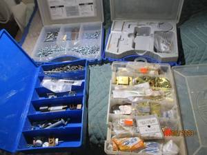lot 91 image: Part organizers containing hardware