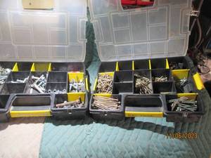 lot 93 image: 2-Stanley part organizers loaded