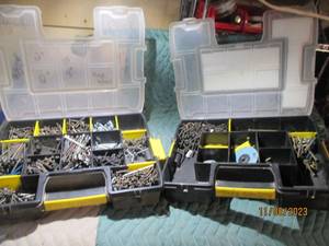 lot 94 image: 2-Stanley part organizers loaded