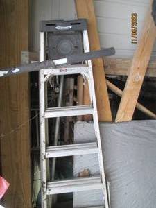 lot 134 image: Werner 9ft aluminum ladder